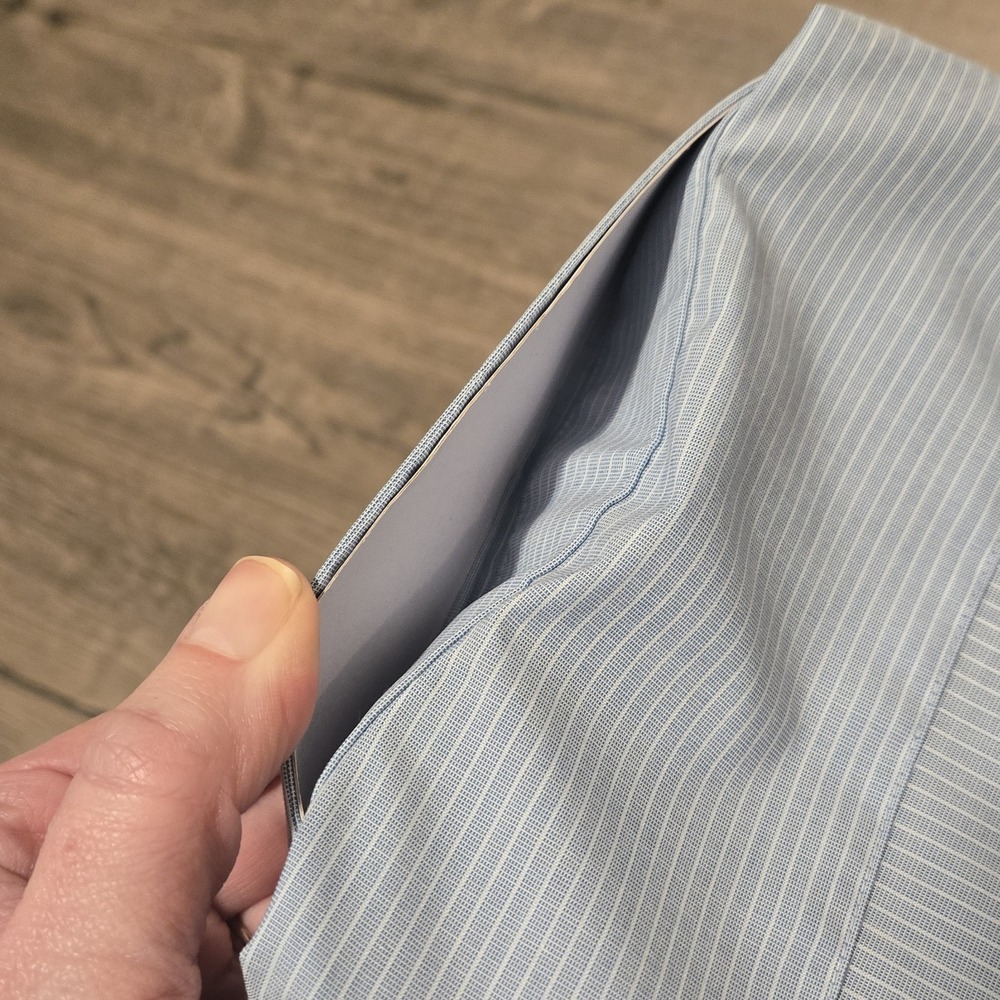 J. Crew Ludlow Dress Shirt Mens 16 Slim Fit Blue White Stripe Button Down NWT - Picture 6 of 6